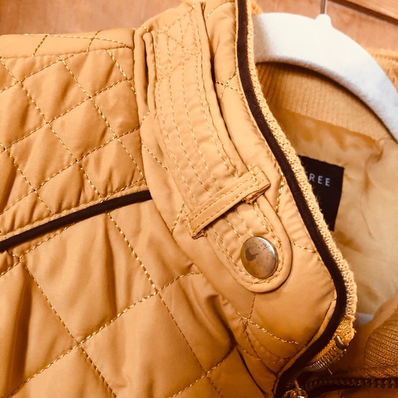 Love Tree  Like New Rib Trim Quilted Padding Zip Up Lightweight Vest, Women’s M - Picture 6 of 13